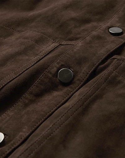 Depeche - TonjaDep Suede Skjorte - Dusty Brown 